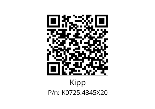   Kipp K0725.4345X20