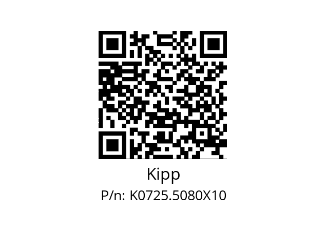   Kipp K0725.5080X10