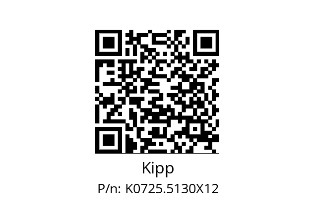   Kipp K0725.5130X12