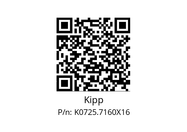   Kipp K0725.7160X16