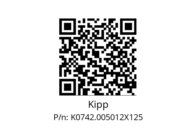   Kipp K0742.005012X125