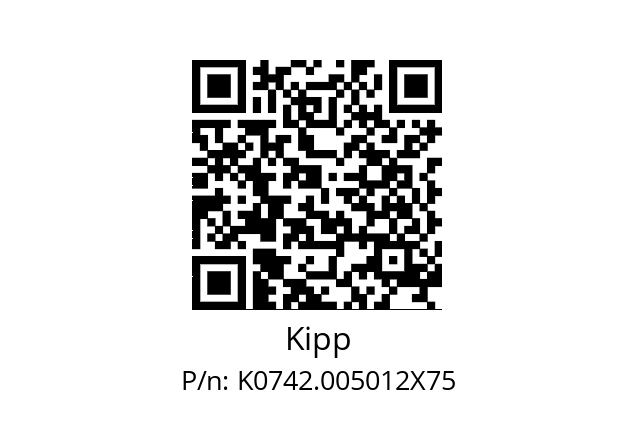   Kipp K0742.005012X75