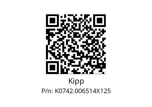   Kipp K0742.006514X125