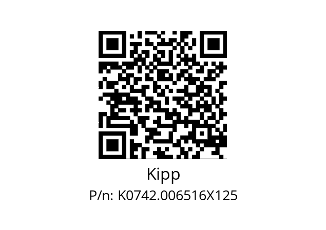   Kipp K0742.006516X125