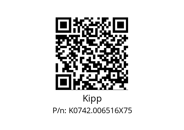   Kipp K0742.006516X75