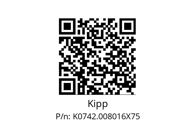   Kipp K0742.008016X75