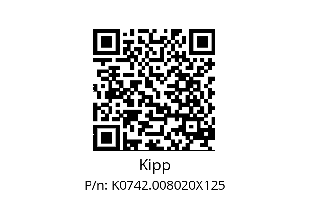   Kipp K0742.008020X125