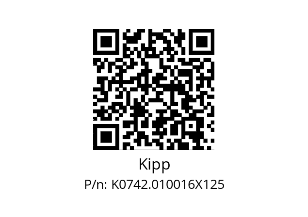   Kipp K0742.010016X125