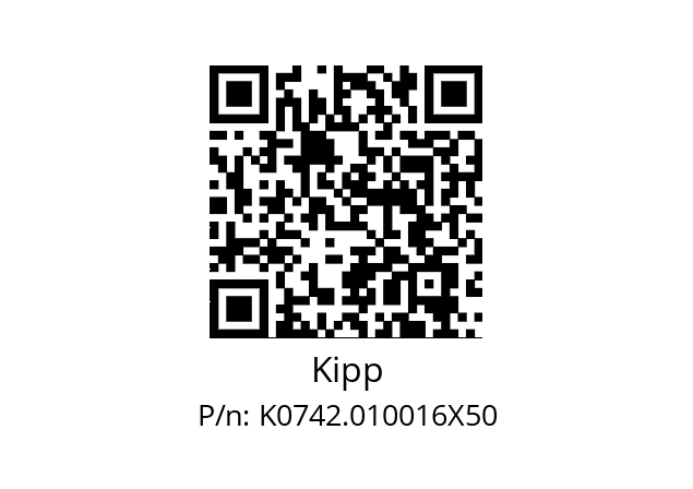   Kipp K0742.010016X50