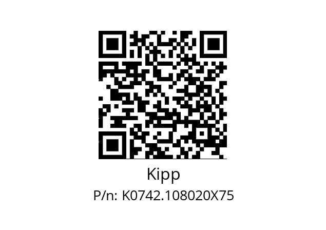   Kipp K0742.108020X75