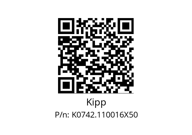   Kipp K0742.110016X50