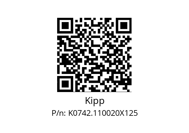   Kipp K0742.110020X125