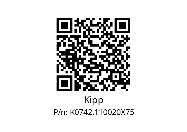   Kipp K0742.110020X75