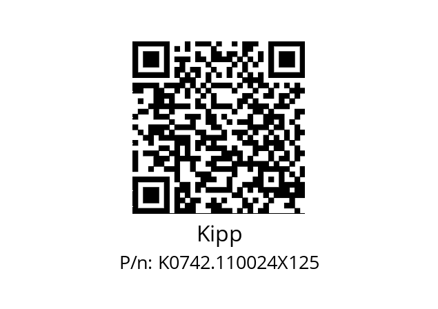   Kipp K0742.110024X125