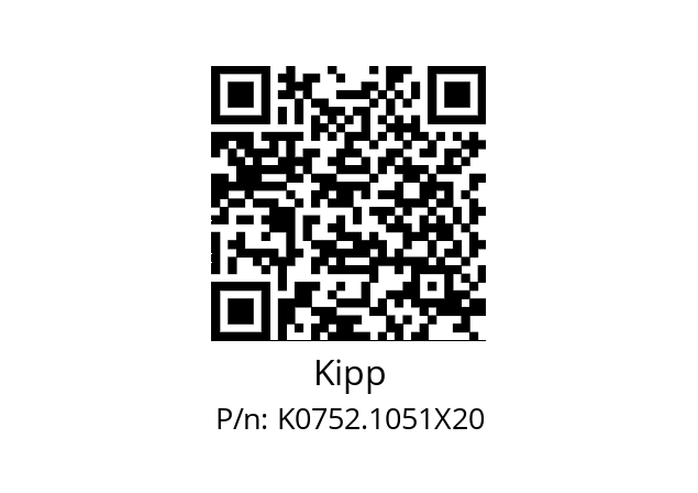   Kipp K0752.1051X20