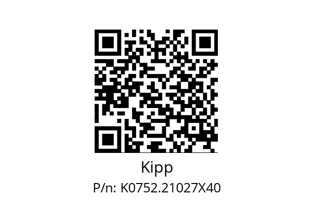   Kipp K0752.21027X40