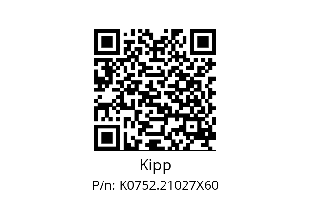   Kipp K0752.21027X60