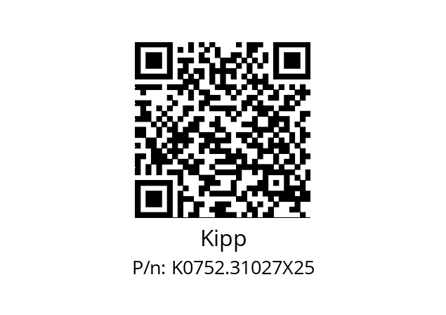   Kipp K0752.31027X25