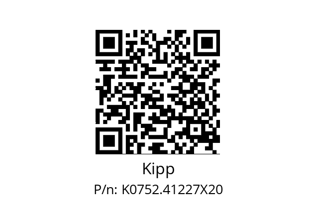   Kipp K0752.41227X20