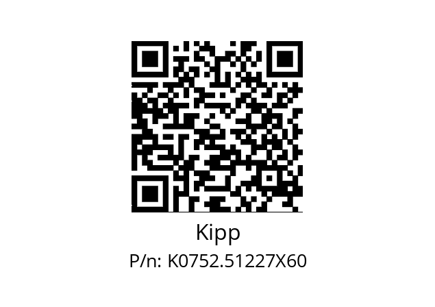   Kipp K0752.51227X60