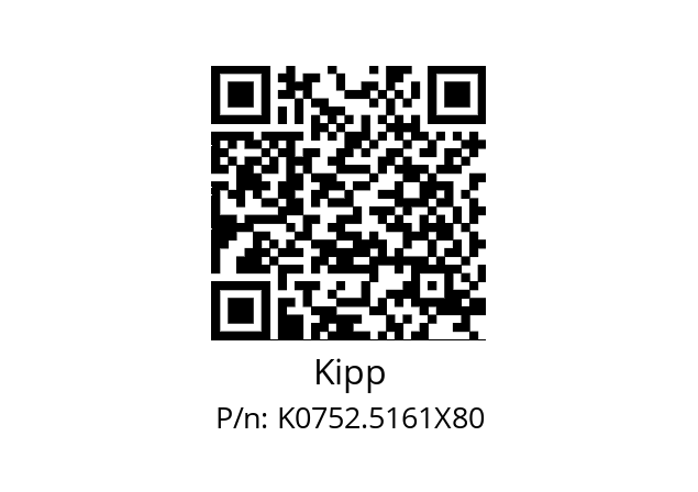   Kipp K0752.5161X80