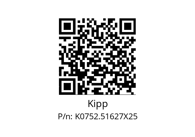   Kipp K0752.51627X25