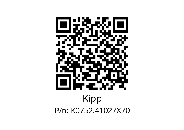   Kipp K0752.41027X70