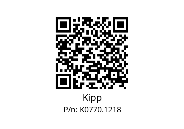   Kipp K0770.1218