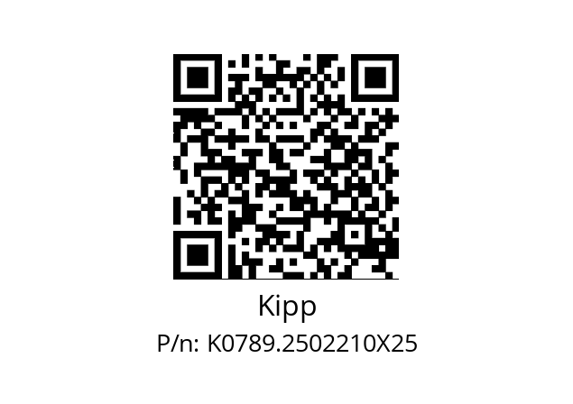   Kipp K0789.2502210X25