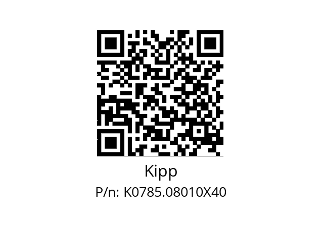   Kipp K0785.08010X40