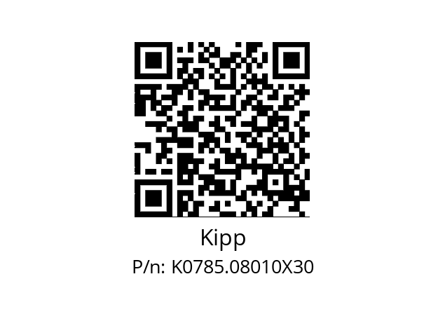   Kipp K0785.08010X30