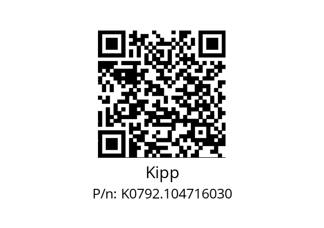   Kipp K0792.104716030