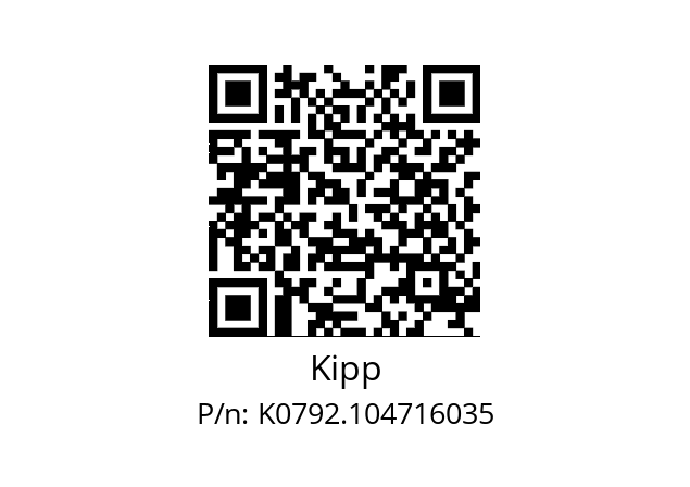   Kipp K0792.104716035