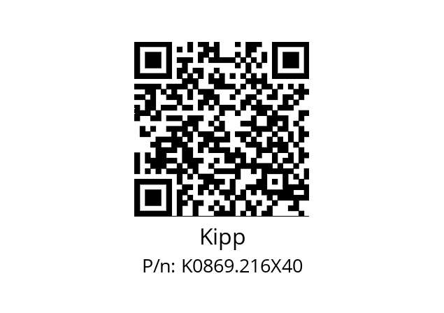   Kipp K0869.216X40