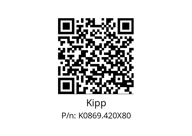   Kipp K0869.420X80