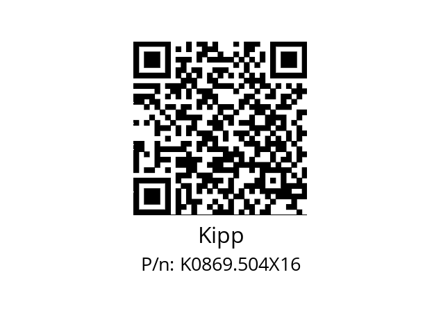   Kipp K0869.504X16