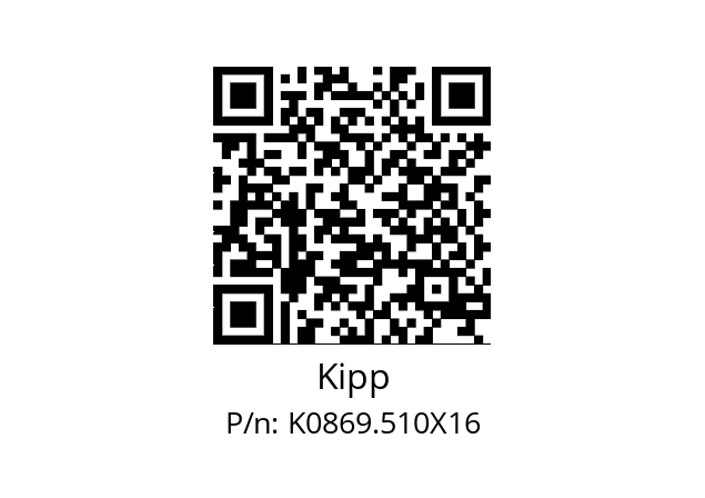   Kipp K0869.510X16