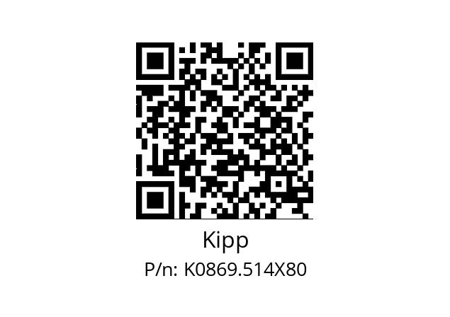   Kipp K0869.514X80