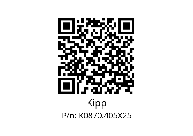   Kipp K0870.405X25