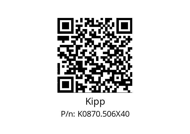   Kipp K0870.506X40