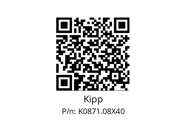   Kipp K0871.08X40