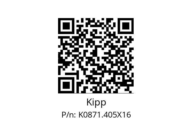   Kipp K0871.405X16