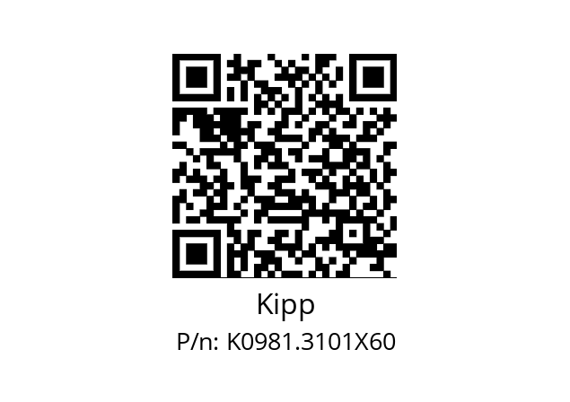   Kipp K0981.3101X60