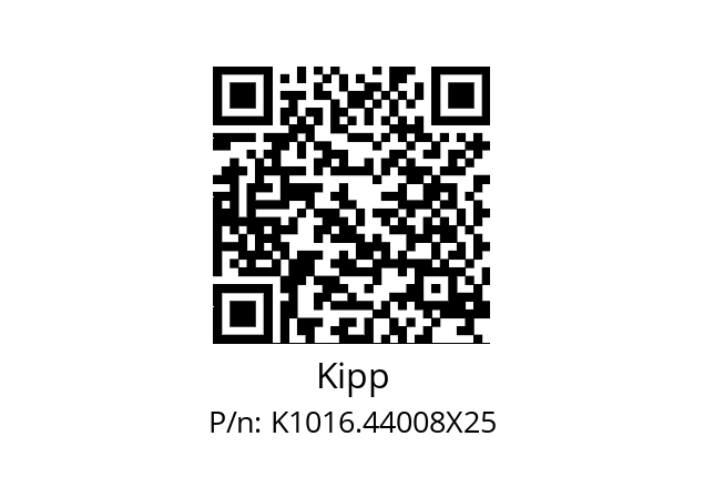   Kipp K1016.44008X25