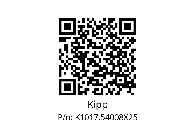   Kipp K1017.54008X25