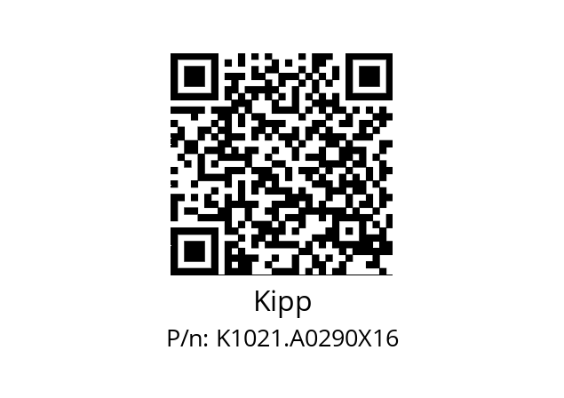   Kipp K1021.A0290X16