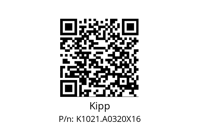   Kipp K1021.A0320X16