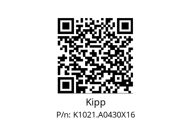   Kipp K1021.A0430X16