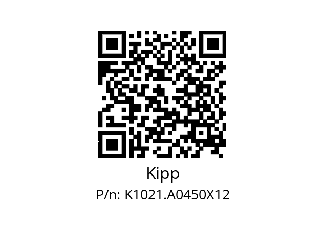   Kipp K1021.A0450X12