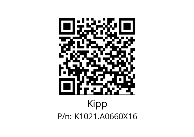   Kipp K1021.A0660X16